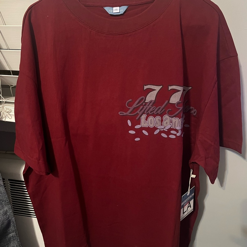 Lifted Anchors Red Graphic Tee - Short Sleeve